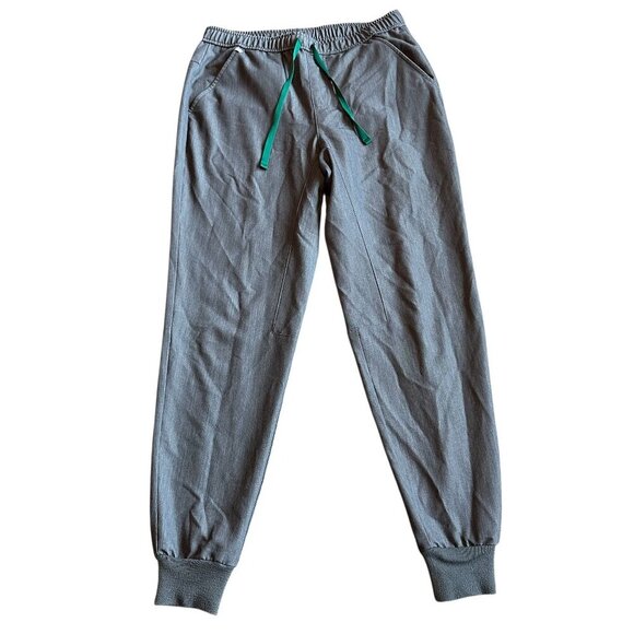 Figs Zamora Jogger Scrub Pants Drawstring Stretch Grey Size Medium Women's - Picture 1 of 12